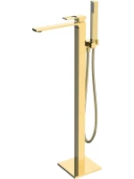 Напольный смеситель для ванны с душем BelBagno Luce FMT ORO С ВНУТРЕННЕЙ ЧАСТЬЮ