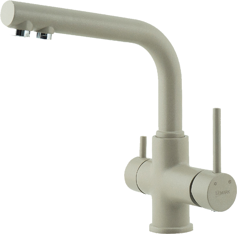 Комплект Мойка Lemark Hanka 450 9910009 грей + Смеситель Comfort LM3061PGR грей