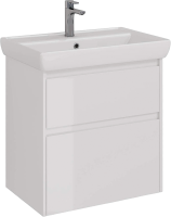 Тумба под раковину Lemark Combi 70 белая глянцевая