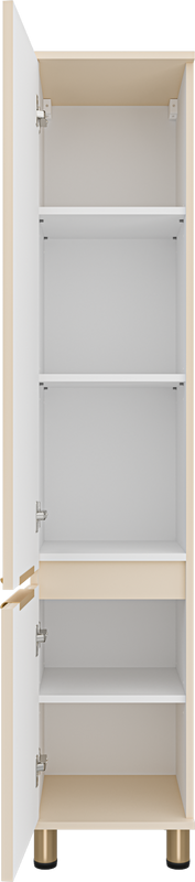 Шкаф пенал для ванной Brevita Enfida 35 L бежевый