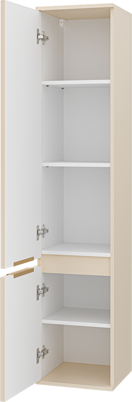 Шкаф пенал для ванной Brevita Enfida 35 L бежевый