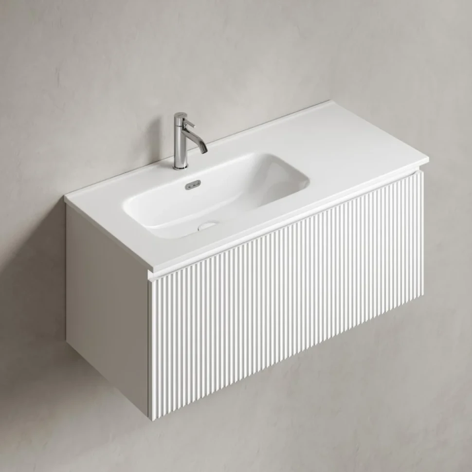 Тумба под раковину без столешницы Sancos Snob R 1.0 100 SNR1.0100LW bianco