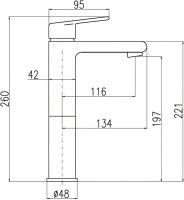 Смеситель для раковины Rav Slezak Colorado CO230.5CMAT черный матовый