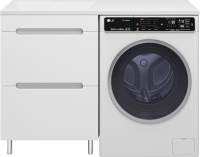 Мебель для ванной комнаты Misty Байкал 55 L для стиральной машины, белая