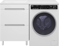 Мебель для ванной комнаты Misty Байкал 55 L для стиральной машины, белая