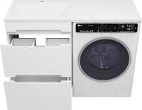 Мебель для ванной комнаты Misty Байкал 55 L для стиральной машины, белая