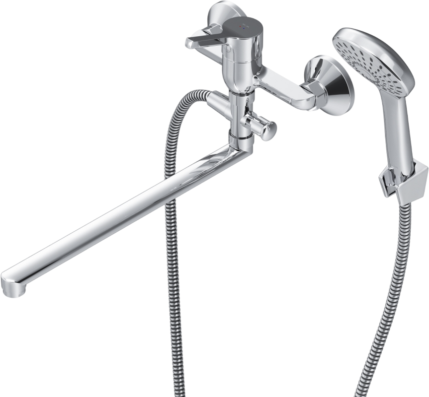 Смеситель с длинным изливом для ванны AM.PM X-Joy S F85B90100 хром