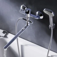 Смеситель с длинным изливом для ванны AM.PM X-Joy S F85B90100 хром Смеситель с длинным изливом для ванны AM.PM X-Joy S F85B90100 хром