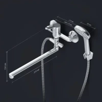 Смеситель с длинным изливом для ванны AM.PM X-Joy S F85B90100 хром Смеситель с длинным изливом для ванны AM.PM X-Joy S F85B90100 хром