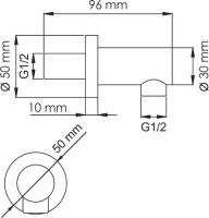 Шланговое подключение Wasserkraft Mindel A147
