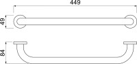 Поручень AQUATEK AQ4995MB матовый черный
