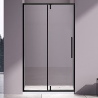 Душевая дверь в нишу Vincea Slim-N VDP-4SN100CLB 100x195, профиль черный матовый