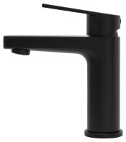 Смеситель для раковины Allen Brau Eclipse 5.E1001-31 с донным клапаном, матовый черный Смеситель для раковины Allen Brau Eclipse 5.E1001-31 с донным клапаном, матовый черный