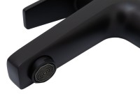 Смеситель для раковины Allen Brau Eclipse 5.E1001-31 с донным клапаном, матовый черный Смеситель для раковины Allen Brau Eclipse 5.E1001-31 с донным клапаном, матовый черный