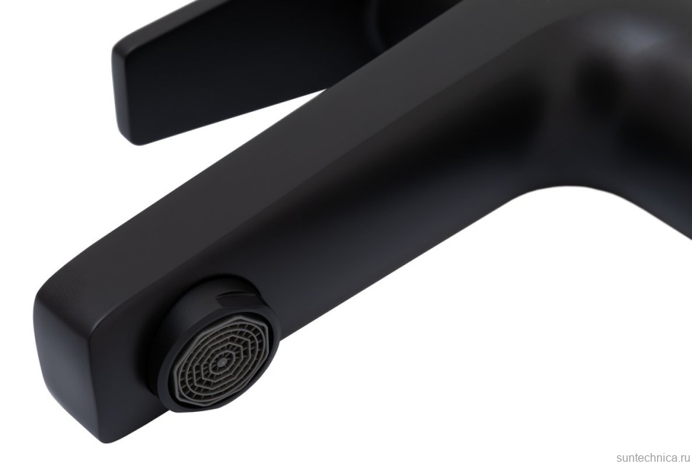 Смеситель для раковины Allen Brau Eclipse 5.E1001-31 с донным клапаном, матовый черный