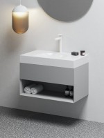 Тумба под раковину без столешницы Ravak Lite SD 80 дымчато-серая