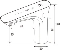 Смеситель для раковины beWash Photocell BWAM0BS8041 сенсорный, хром Смеситель для раковины beWash Photocell BWAM0BS8041 сенсорный, хром