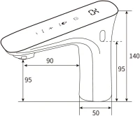 Смеситель для раковины beWash Photocell BWAM0BS8041 сенсорный, хром Смеситель для раковины beWash Photocell BWAM0BS8041 сенсорный, хром