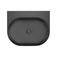 Консоль с раковиной Ravak Yard 60 матовая черная, раковина XJX0D060000 без отверстия под смеситель