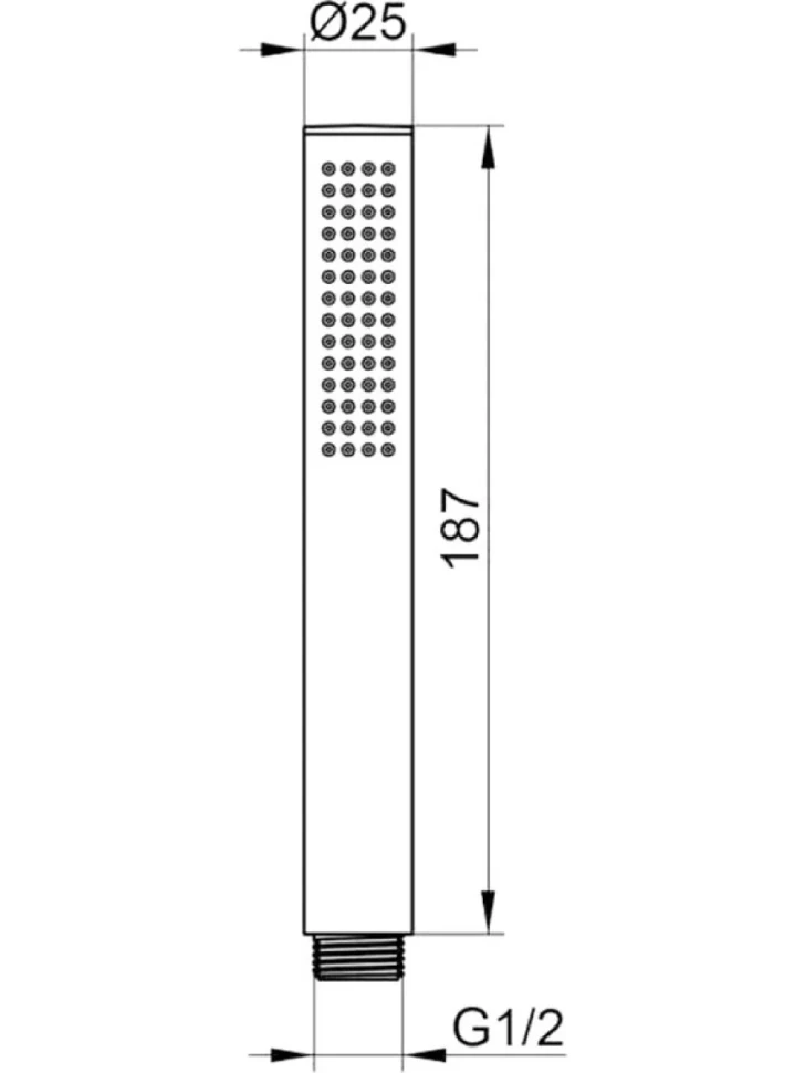 Душевая лейка Keuco 56080010100 хром