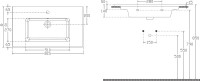 Тумба с раковиной Aquanet Алвита 80 подвесная, серая