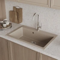 Мойка кухонная Domaci Болонья М-39-004 песочная Мойка кухонная Domaci Болонья М-39-004 песочная