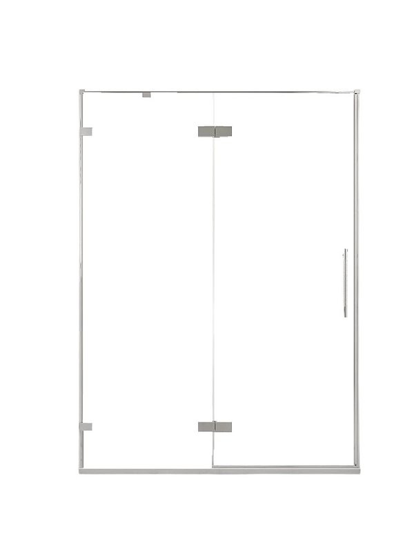 Душевая дверь в нишу Veconi Premium Alassio CH 150x200, профиль матовый хром, стекло прозрачное