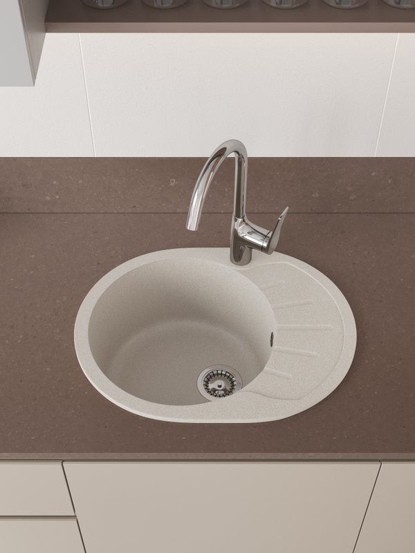 Мойка кухонная Domaci Болонья М-10-003 бежевая