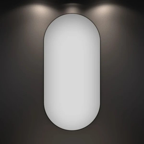 Зеркало Wellsee 7 Rays’ Spectrum 60х120 черное матовое