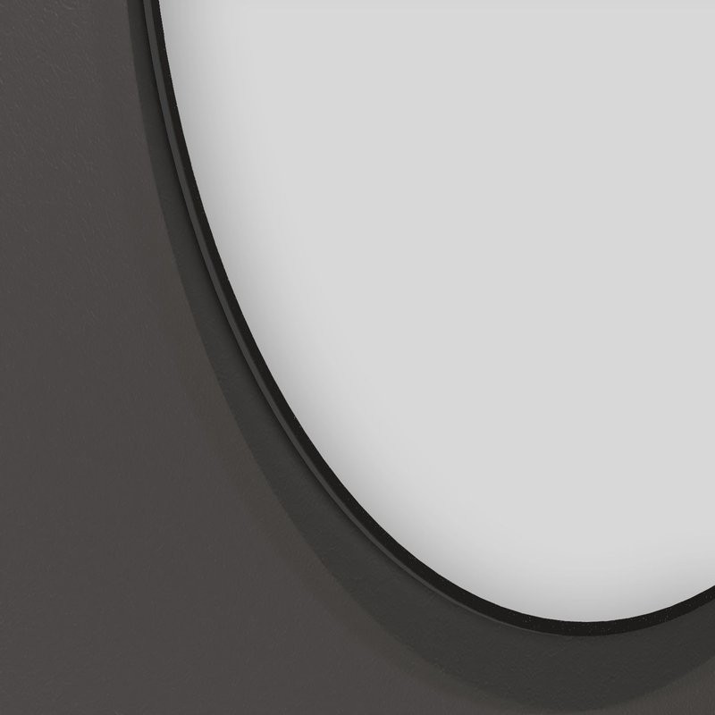 Зеркало Wellsee 7 Rays’ Spectrum 60х120 черное матовое