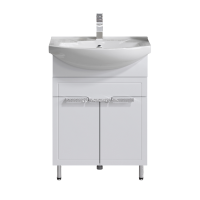 Тумба с раковиной Alavann Vittoria 65 напольная, белая