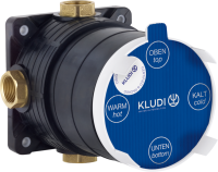 Встраиваемый смеситель для душа и ванны Kludi Pure&Easy 376550565 с внутренней частью 88011