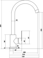 Смеситель для кухни Славен Сталь Ж СЛ-ОД-Ж27