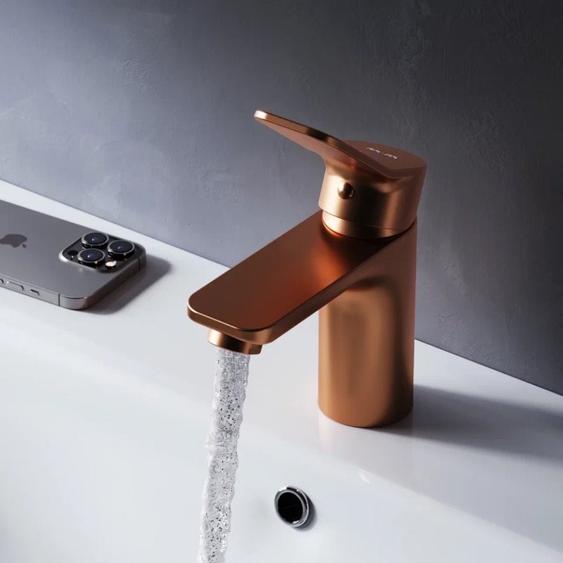 Смеситель для раковины AM.PM X-Joy F85A02144 розовое золото