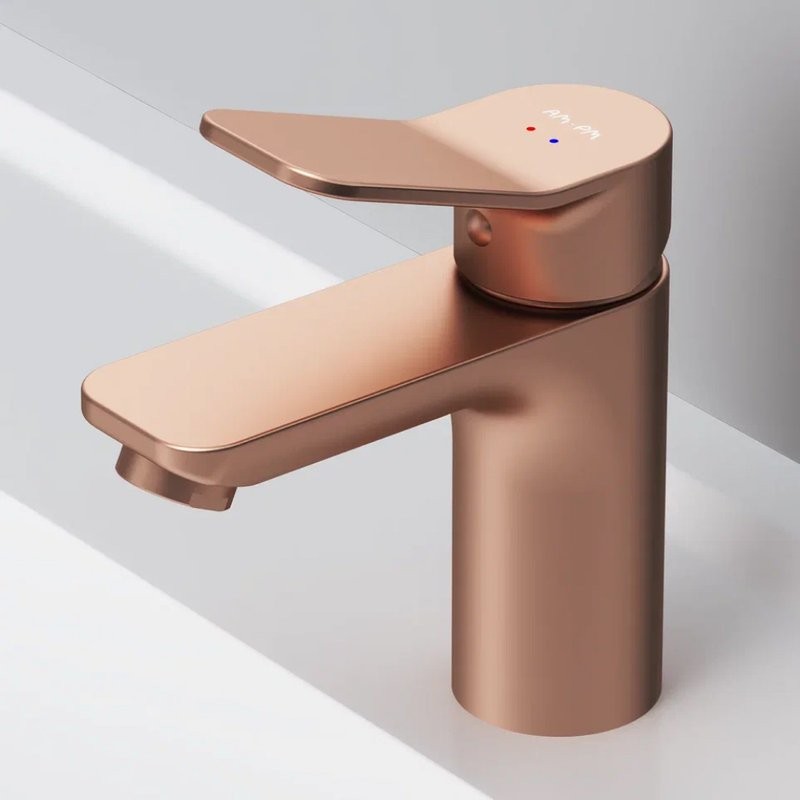 Смеситель для раковины AM.PM X-Joy F85A02144 розовое золото