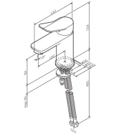 Смеситель для раковины AM.PM X-Joy F85A02144 розовое золото