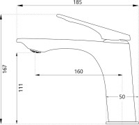 Смеситель для раковины Haiba HB10816-7 черный