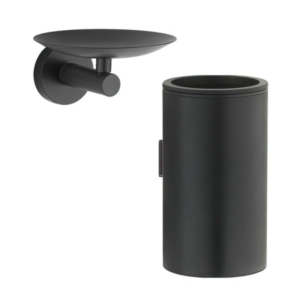 Набор Стакан Boheme Uno 10974-B + Мыльница 10973-B