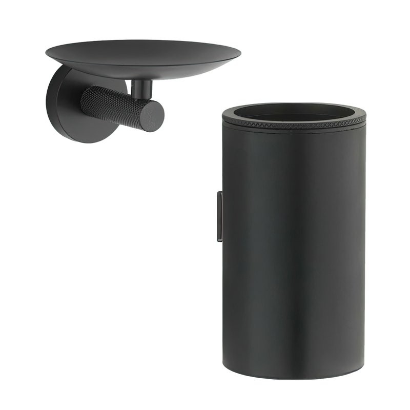 Набор Стакан Boheme Uno 10974-B + Мыльница 10973-B