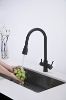 Смеситель для кухни Paulmark Lange 214212-401, антрацит