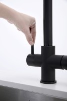 Смеситель для кухни Paulmark Lange 214212-401, антрацит