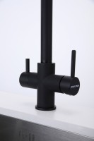 Смеситель для кухни Paulmark Lange 214212-401, антрацит