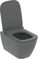 Комплект Унитаз подвесной Ideal Standard I Life B T533058 безободковый, с микролифтом, технология RimLS+, серый + Инсталляция TECE Now 9400412 4 в 1 с кнопкой смыва