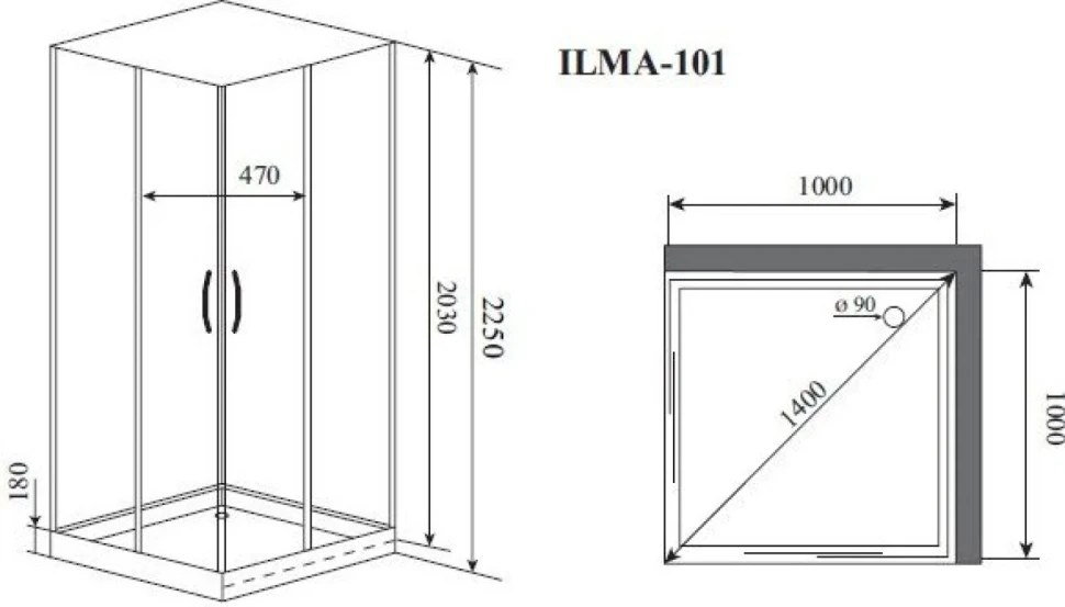 Душевая кабина Timo Premium ILMA101