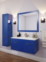 Тумба под раковину Sanflor Ванесса 95, подвесная, индиго