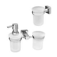 Набор Стакан Wasserkraft Lippe K-6528 + Дозатор K-6589 Набор Стакан Wasserkraft Lippe K-6528 + Дозатор K-6589