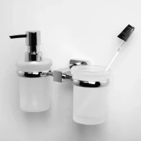 Набор Стакан Wasserkraft Lippe K-6528 + Дозатор K-6589 Набор Стакан Wasserkraft Lippe K-6528 + Дозатор K-6589