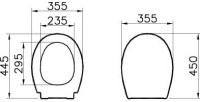 Комплект Унитаз подвесной VitrA S10 + Крышка S20 84-003-019 с микролифтом, петли хром + Инсталляция TECE Base 9400413 4 в 1 с кнопкой смыва