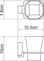 Набор Стакан Wasserkraft Exter K-5228 + Дозатор K-5299