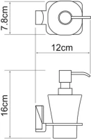 Набор Стакан Wasserkraft Exter K-5228 + Дозатор K-5299